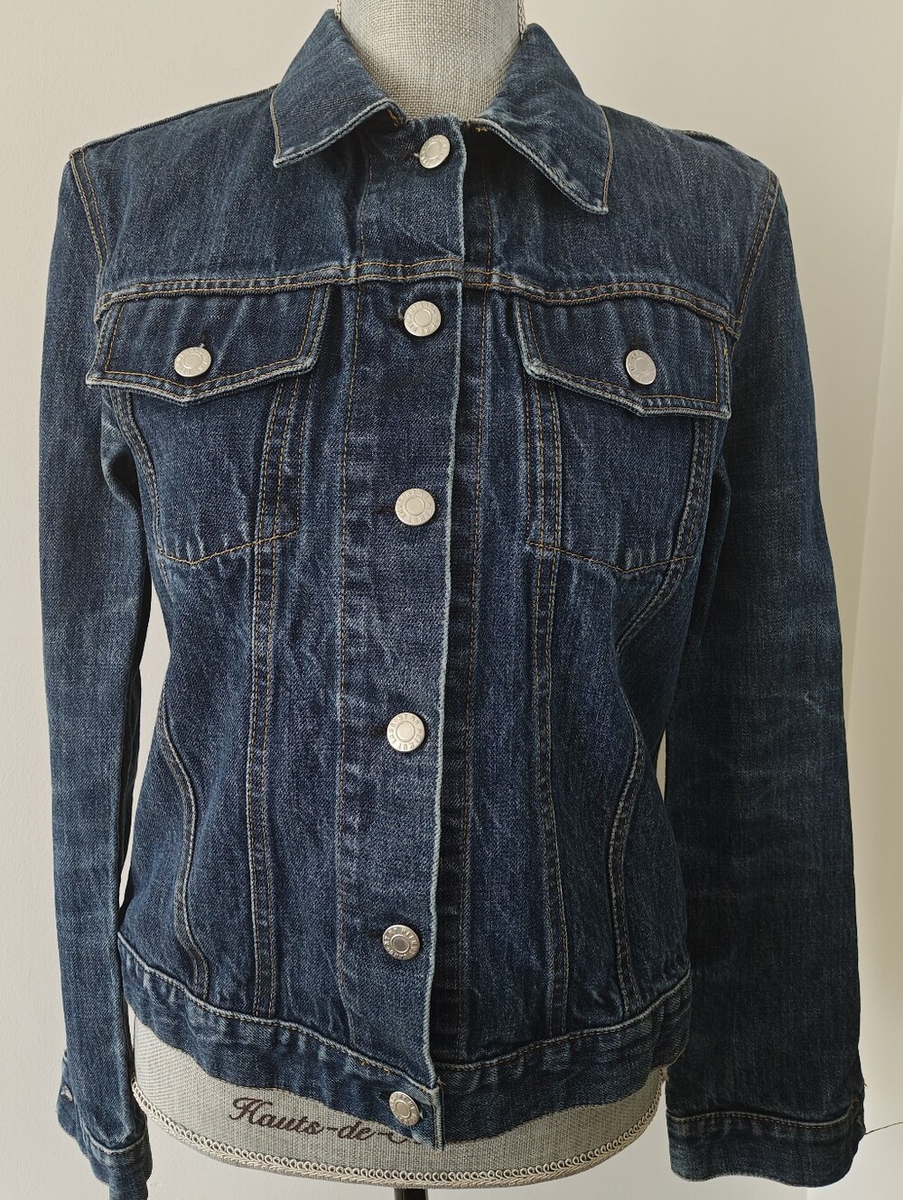 Helmut Lang Classic 2 Pocket Darted Denim Jean Jacket 44 S/M